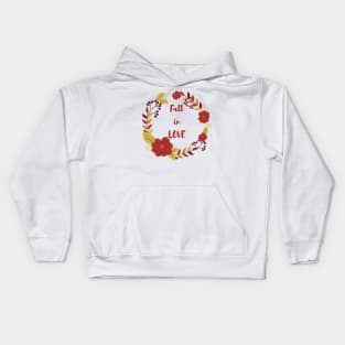 Fall in Love Kids Hoodie